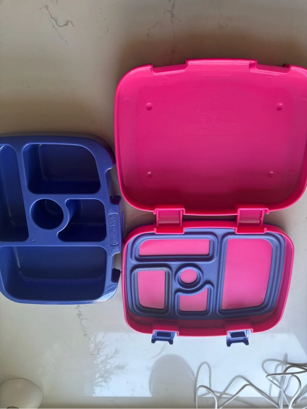 Bentgo Pink Lunchbox with Purple Trim